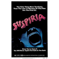 Suspiria Movie Poster Print - 27x40 inches, iconic horror film art.