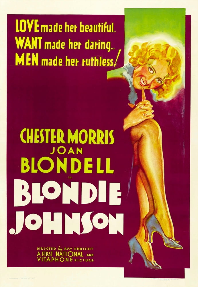 Blondie Johnson Movie Masterprint Poster featuring Joan Blondell (11x17)