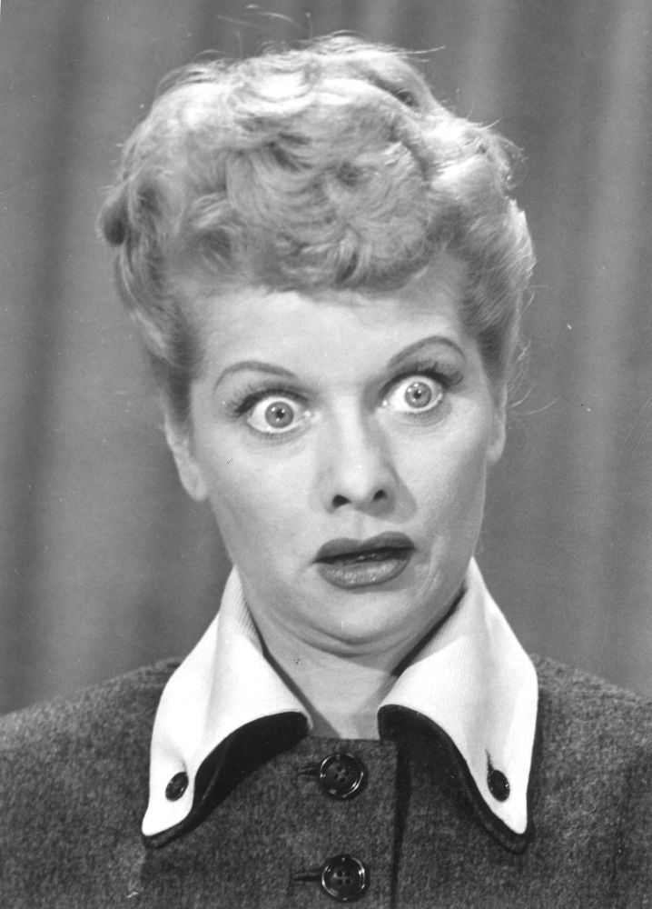 I Love Lucy poster print featuring Lucille Ball from 1951-57.