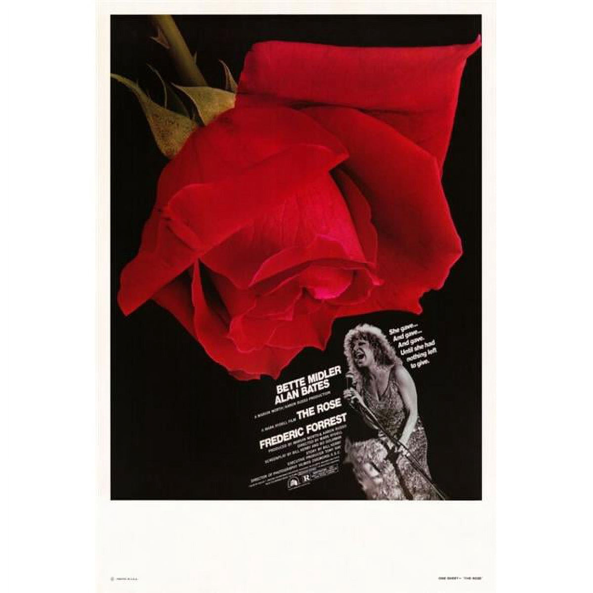 'The Rose' Movie Poster Print - 27 x 40 size showcasing vibrant imagery.