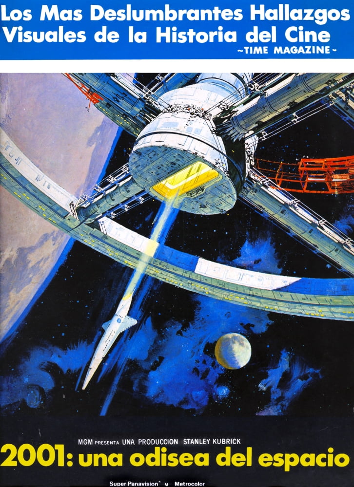Space Odyssey 1968 movie poster - Spanish language art print