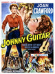 Johnny Guitar Movie Masterprint Poster featuring Joan Crawford and Sterling Hayden from the 1954 film.