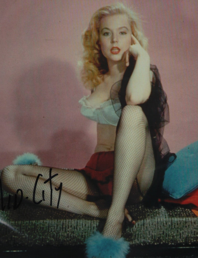 Betty Brosmer Fishnets Photo Print showcasing vintage elegance