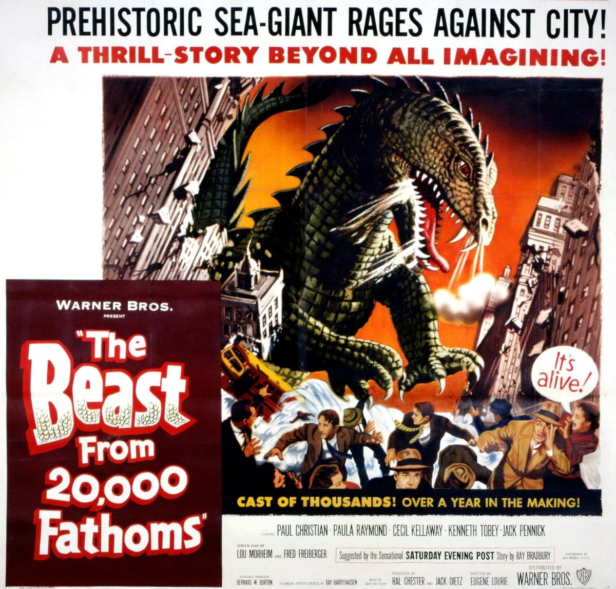 The Beast From 20000 Fathoms 1953 Movie Masterprint Poster