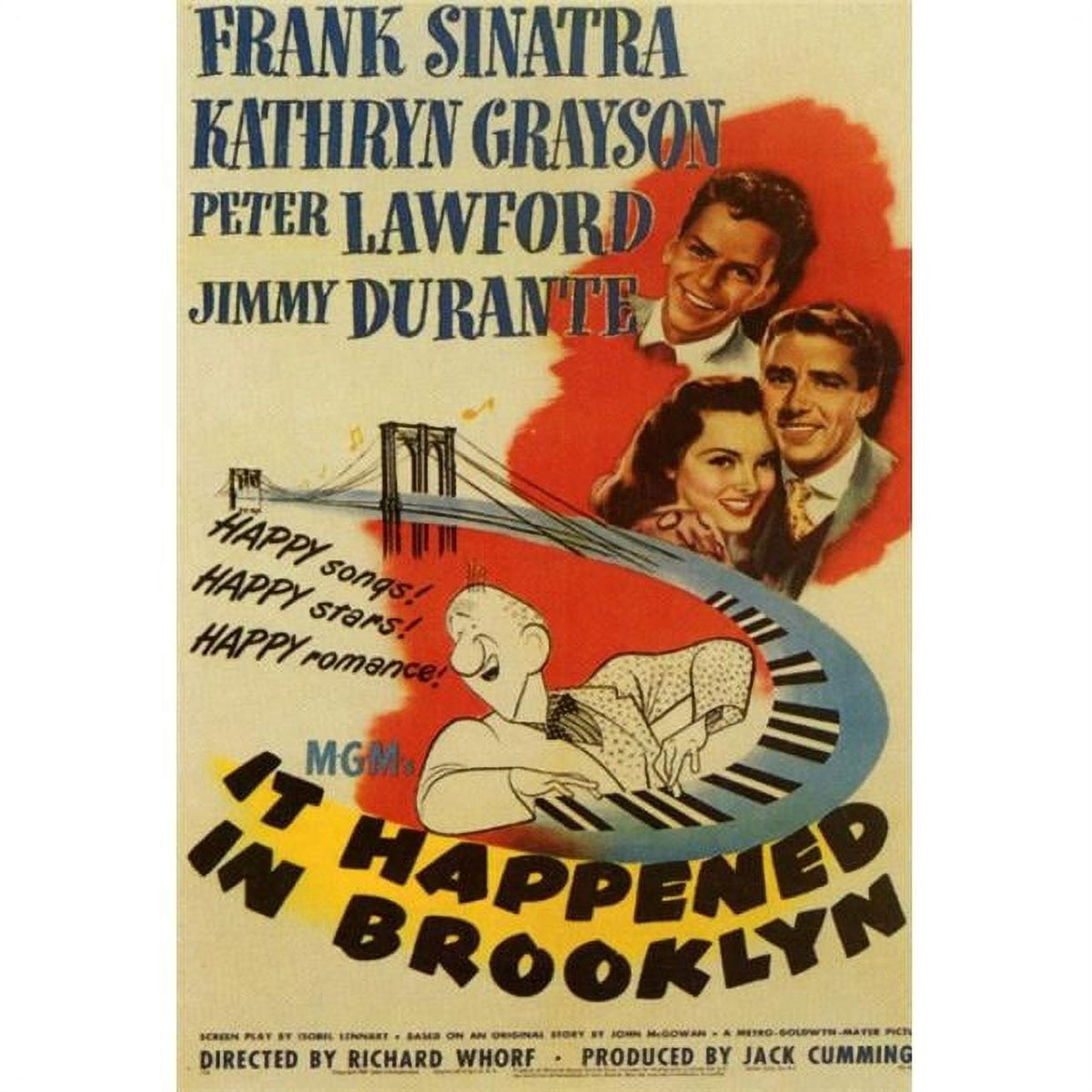 It Happened in Brooklyn Movie Poster Print 27x40