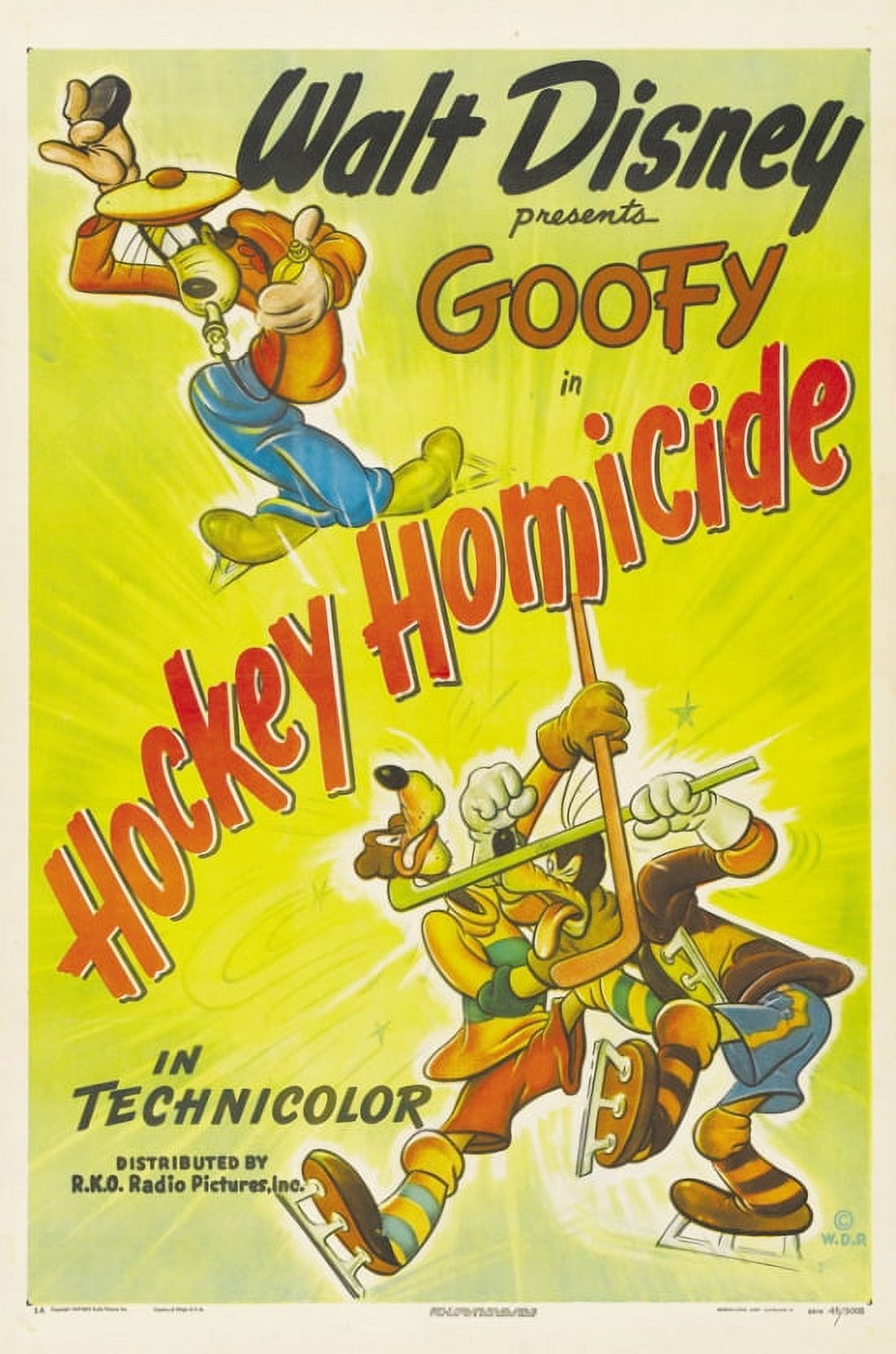 Hockey Homicide Movie Poster 11x17 print showcasing ice hockey drama.