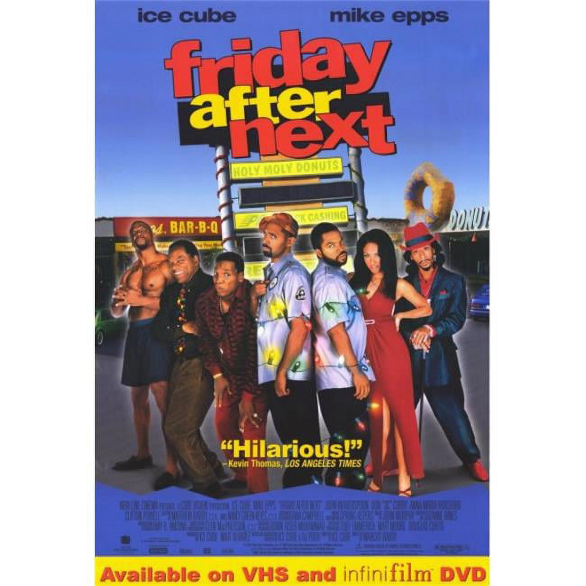 Friday After Next Movie Poster Print featuring holiday themes and comedy.