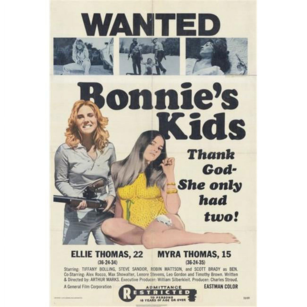 Bonnie's Kids movie poster 11x17 print featuring colorful and whimsical artwork.