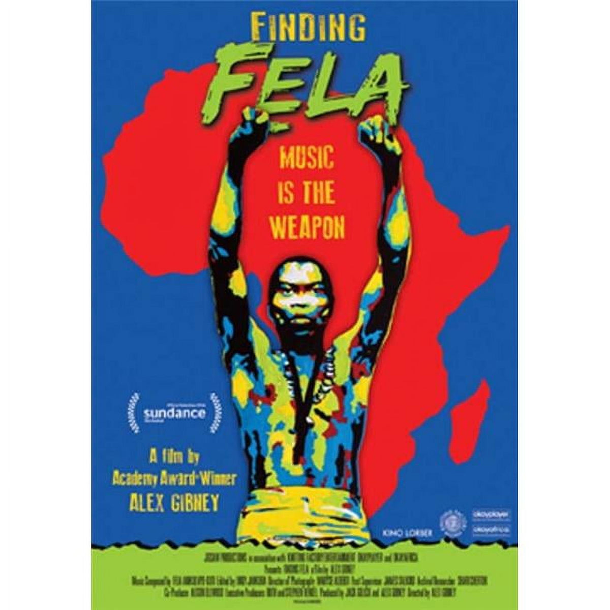 Finding Fela Movie Poster 11x17 print showcasing vibrant artwork.