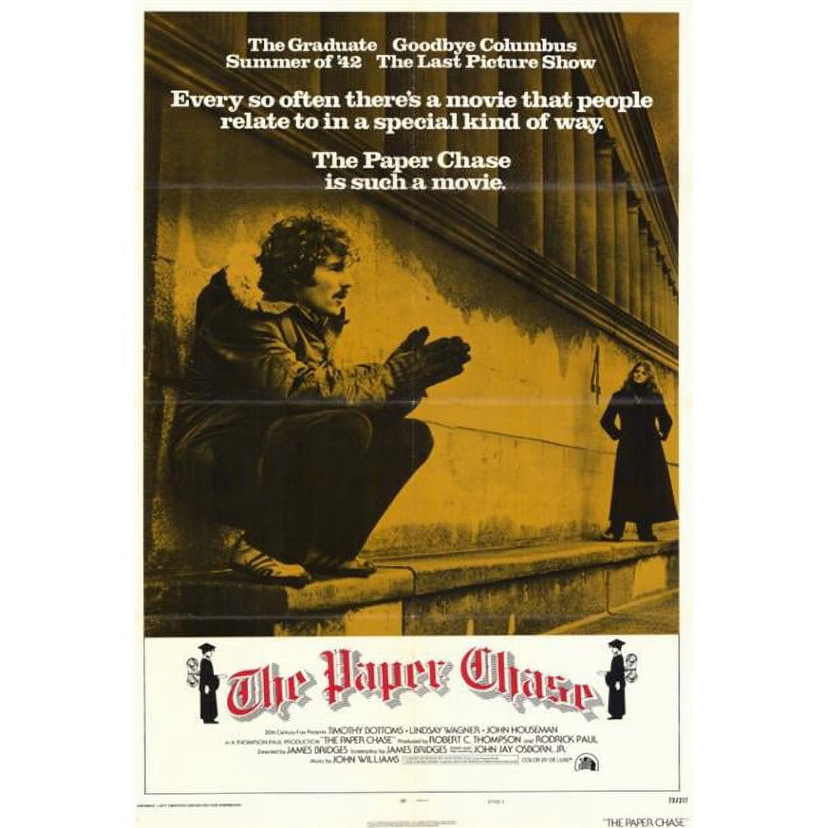 The Paper Chase movie poster print in 27 x 40 size.