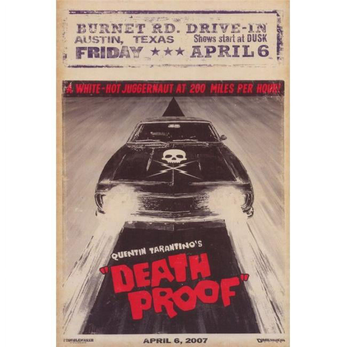 Grindhouse Movie Poster Print - vintage film art