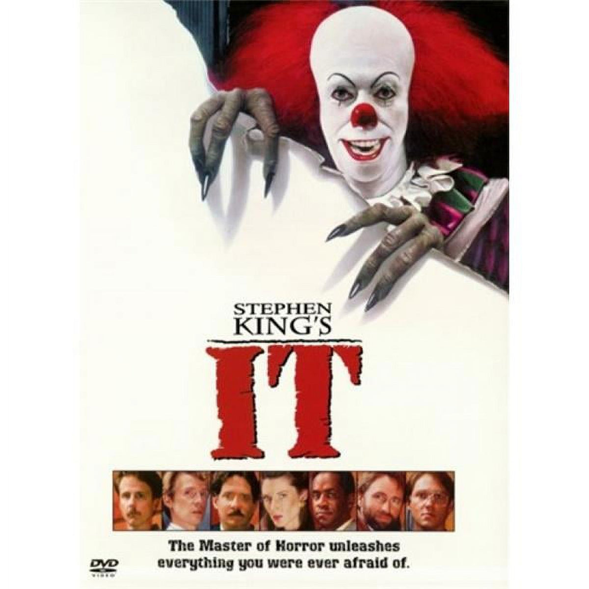 IT movie poster featuring Pennywise in horror-themed design.