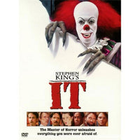 IT movie poster featuring Pennywise in horror-themed design.