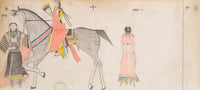 Man and Two Women (ca. 1882) art print by Frank Henderson
