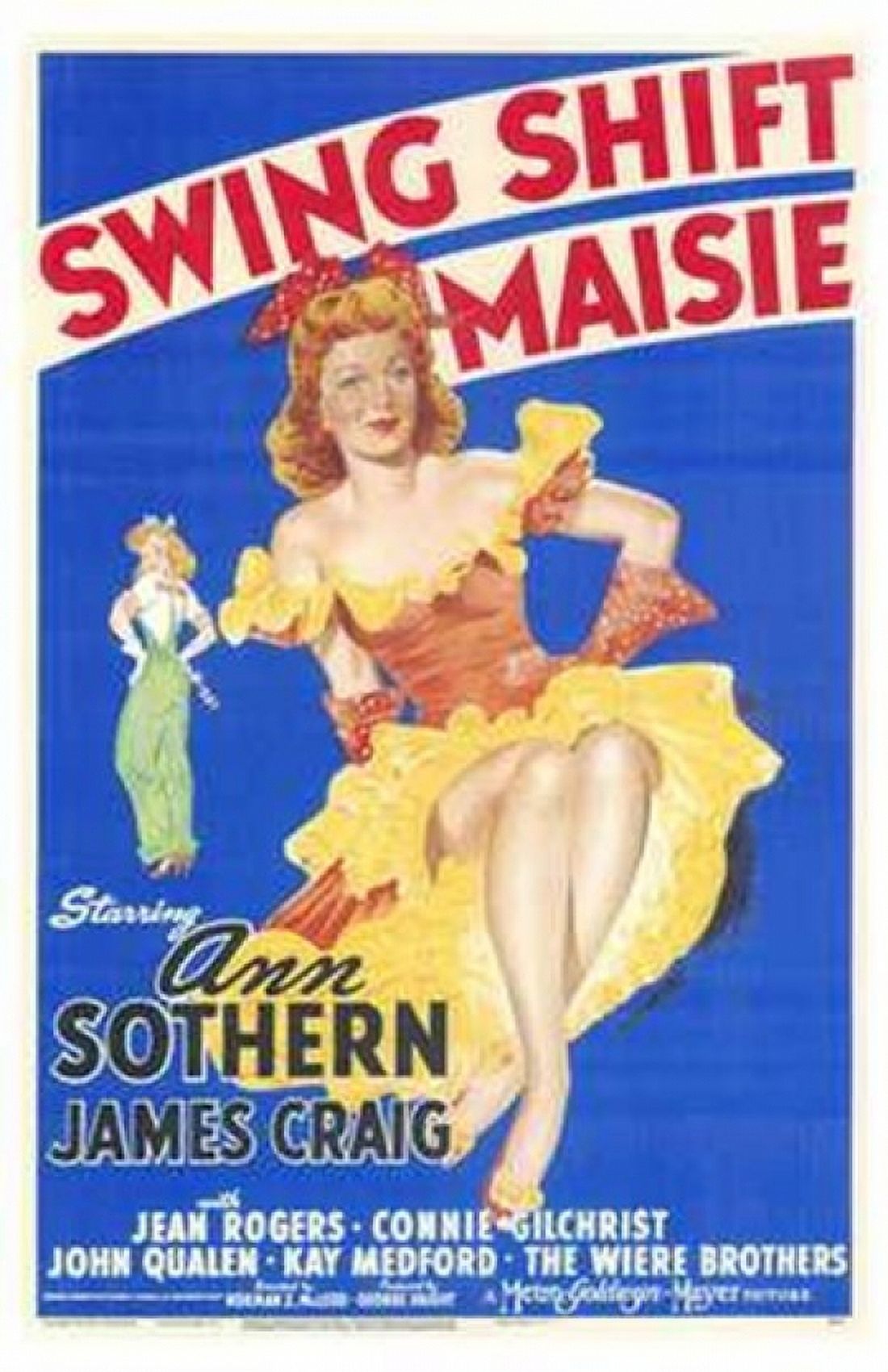 Swing Shift Maisie Movie Poster 11x17 print featuring classic cinema charm.