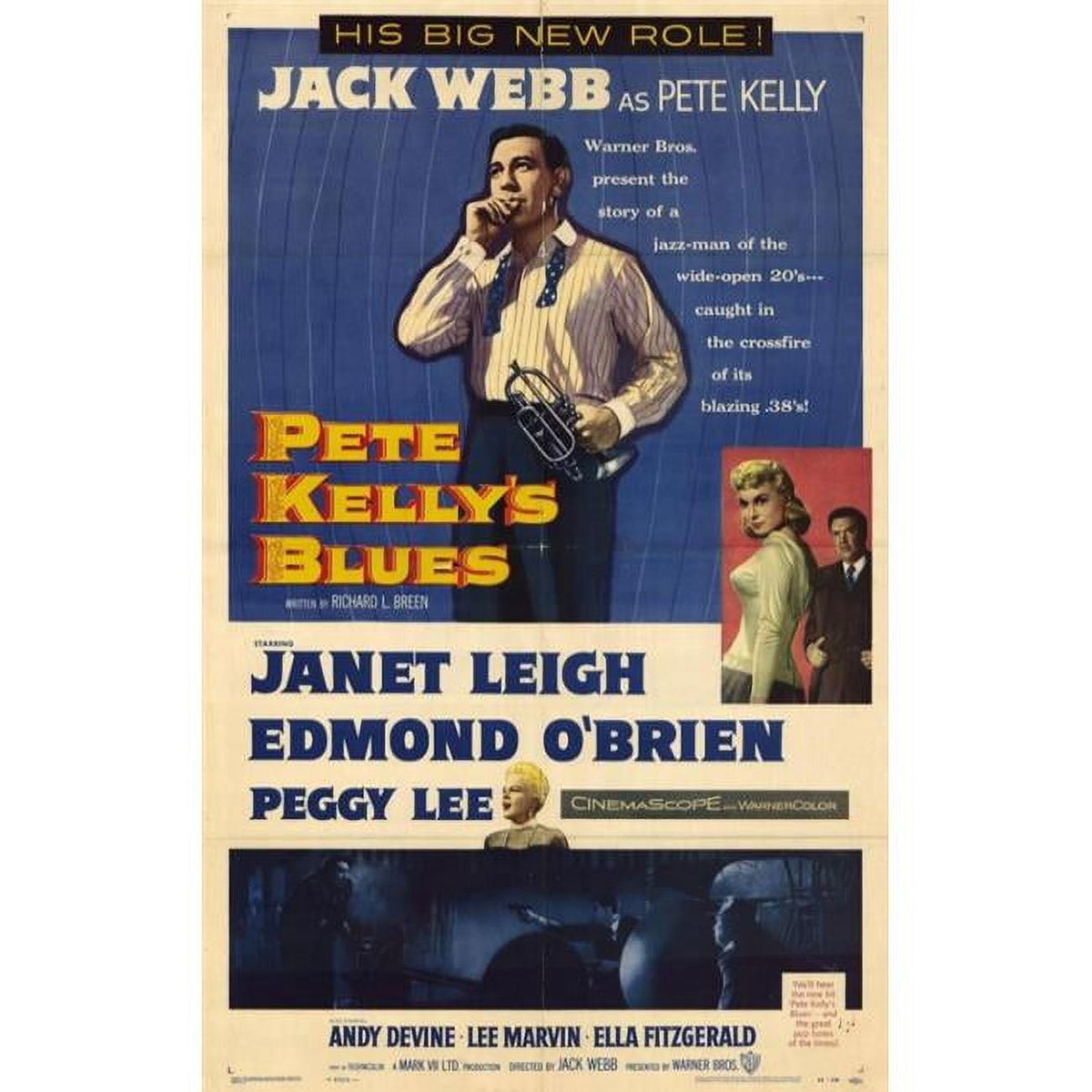 Pete Kelly's Blues Movie Poster Print 27x40