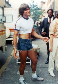Bruce Jenner iconic athletic photo print in tight clothes.