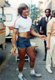 Bruce Jenner iconic athletic photo print in tight clothes.