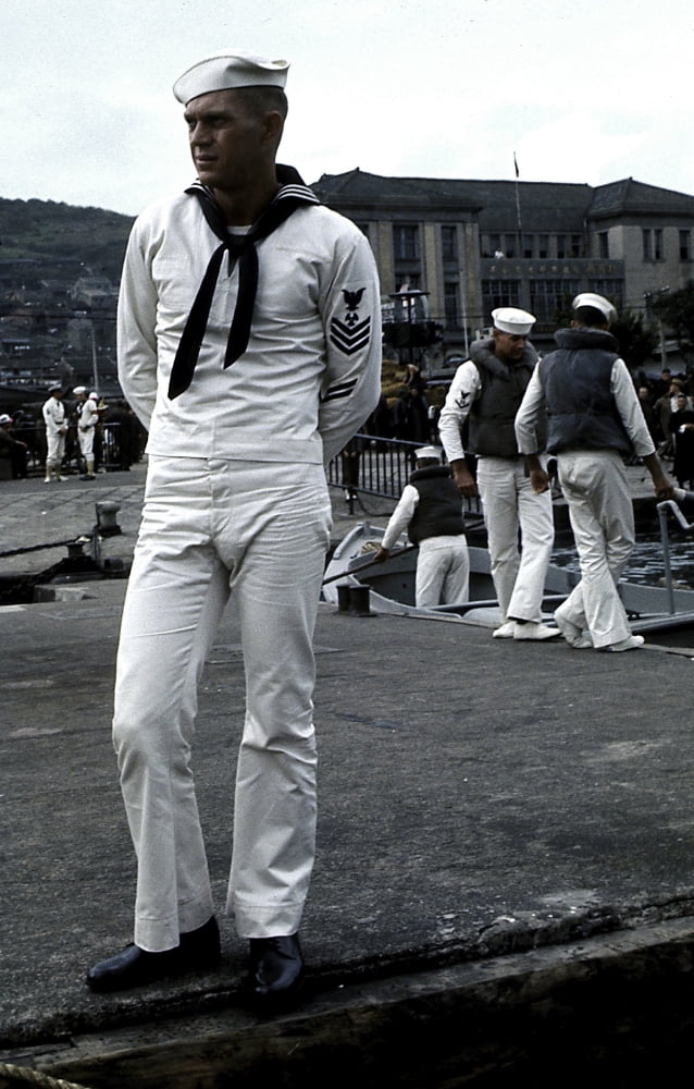 Steve McQueen in uniform photo print from The Sand Pebbles