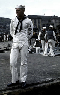 Steve McQueen in uniform photo print from The Sand Pebbles