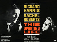 This Sporting Life movie lobby card featuring Richard Harris and Rachel Roberts