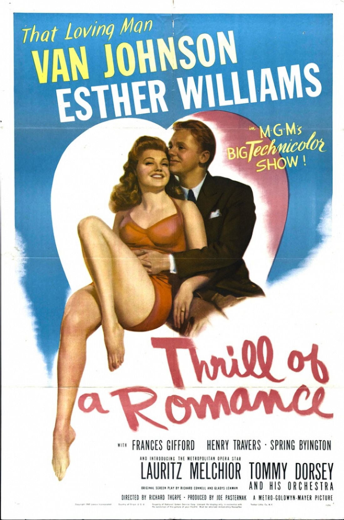 Thrill of a Romance Movie Poster 11 x 17 Print