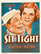 Sit Tight From Left On Us movie poster featuring Joe E. Brown and Winnie Lightner from 1931, in 11x17 size.