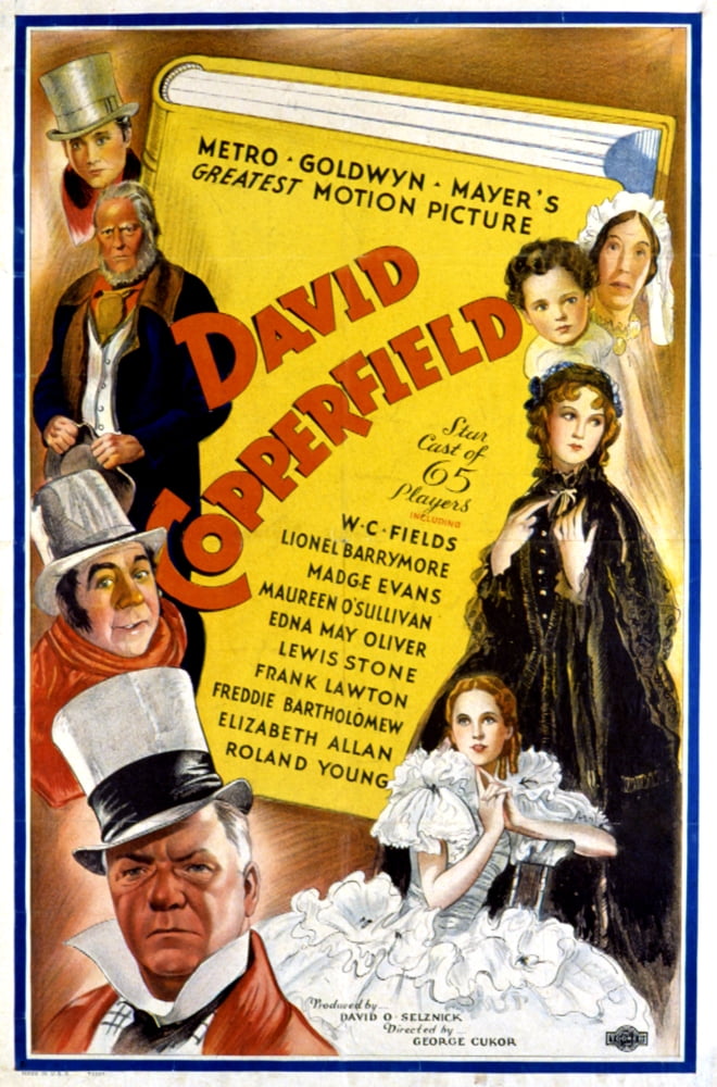 David Copperfield Movie Masterprint Poster featuring W.C. Fields and Freddie Bartholomew, 1935.