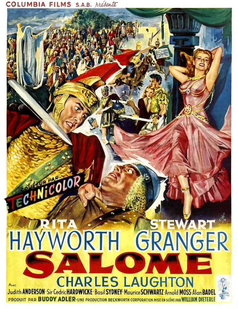 Salome Movie Masterprint Poster featuring Stewart Granger and Rita Hayworth (1953)