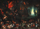A Scene of Hell Fine Art Print by Jan Brueghel The Elder, showcasing intricate details of the underworld.