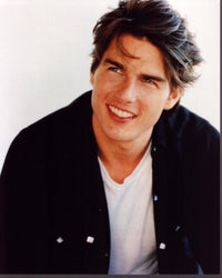 Tom Cruise photo print in white shirt and black jacket