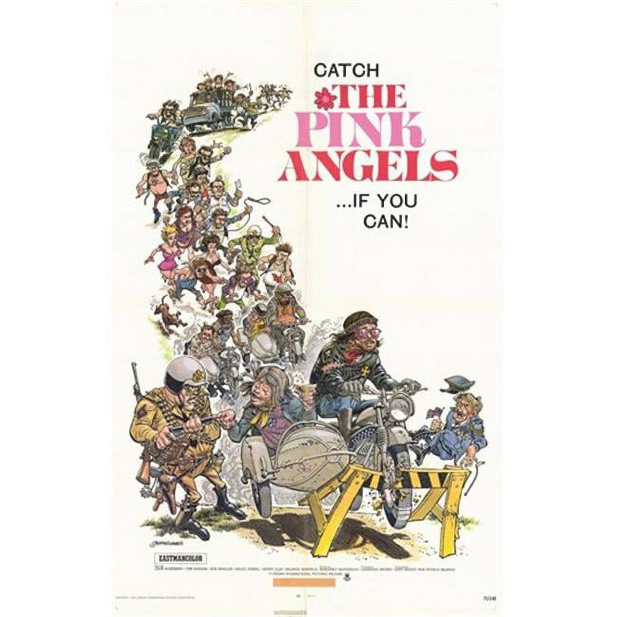 The Pink Angels Movie Poster - 11x17 size print for home decor.