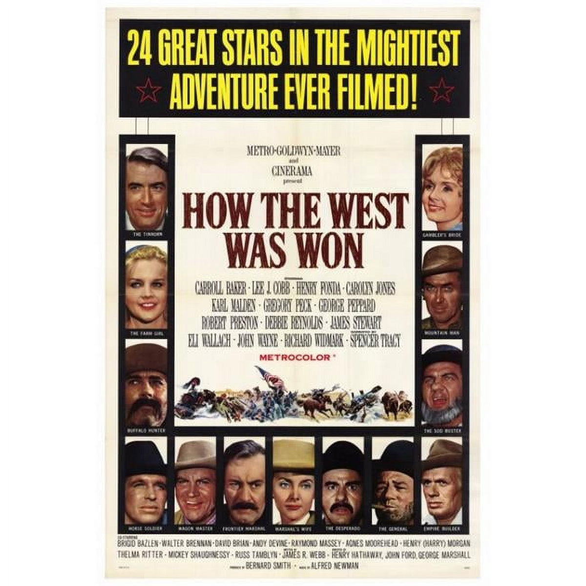 How the West Was Won movie poster print - 27x40 size.