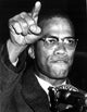 Malcolm X pointing photo print in multiple sizes.