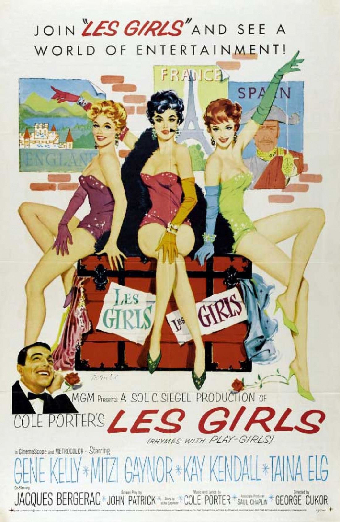 Les Girls Movie Poster - 27x40 inches