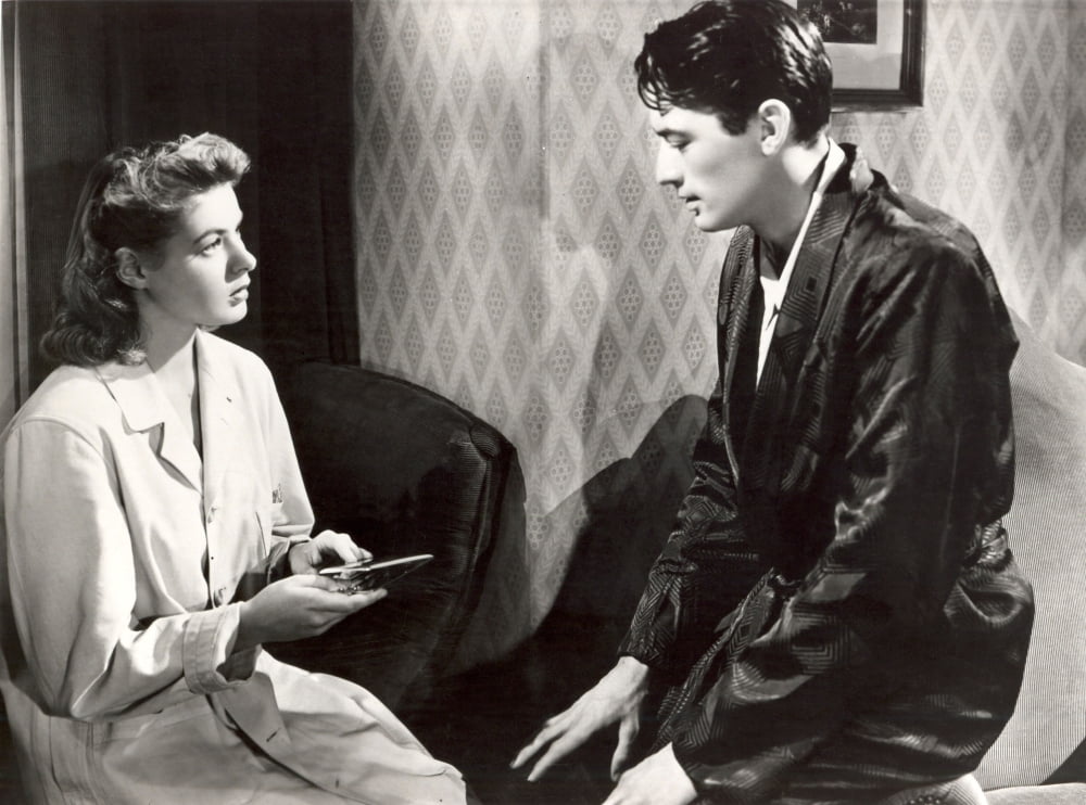Spellbound photo print featuring Ingrid Bergman and Gregory Peck from the 1945 classic film