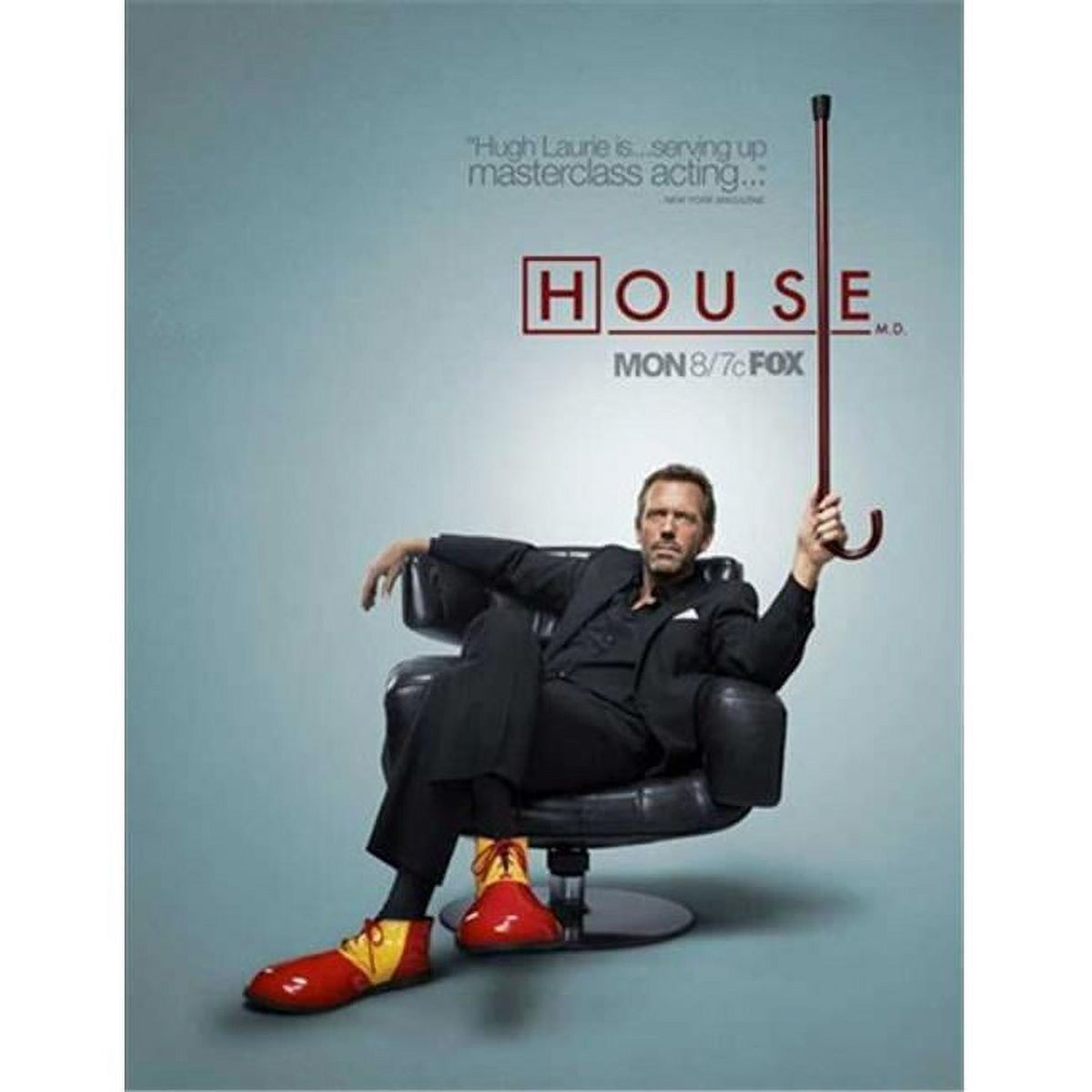 House TV Series Movie Poster - 11x17 print showcasing Dr. Gregory House.