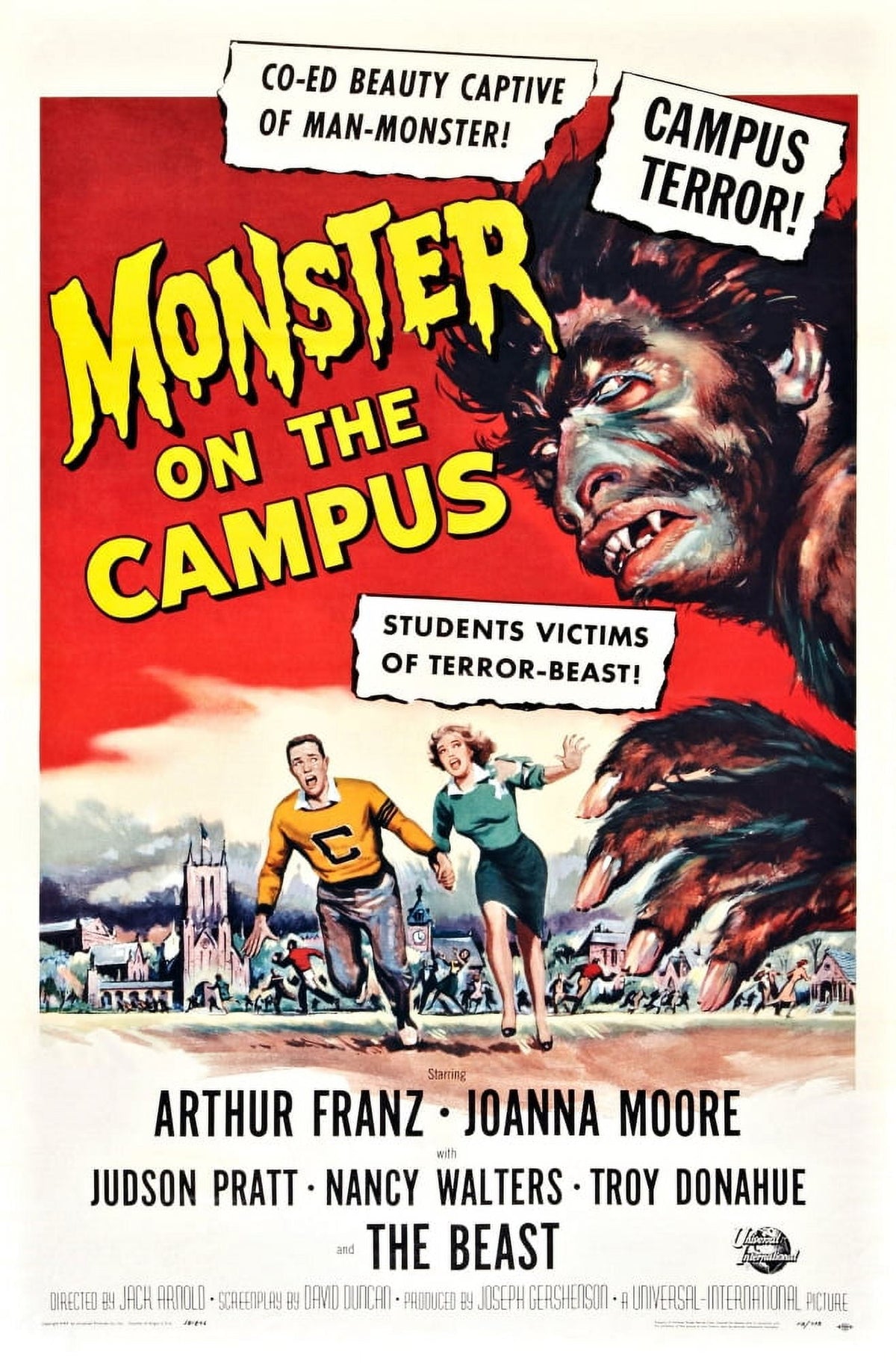 Monster on the Campus 1958 movie poster masterprint