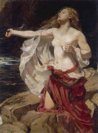 Ariadne Poster Print by Herbert James Draper, showcasing mythological elegance.