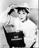Sally Field reading a book in The Flying Nun black and white photo print