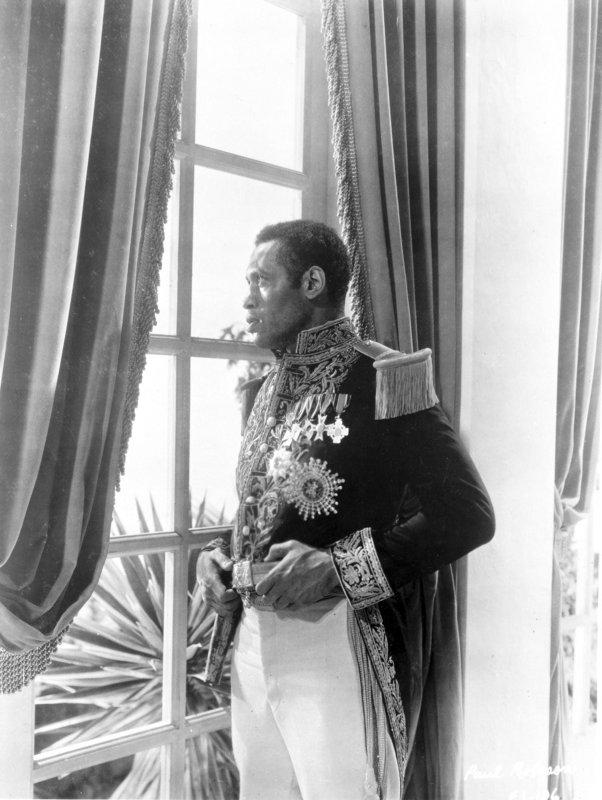 Paul Robeson in Military Uniform Photo Print