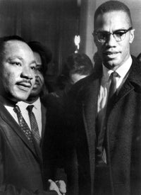 Malcolm X and Martin Luther King Inspirational Photo Print