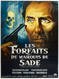 The Skull movie masterprint poster featuring Peter Cushing from the 1965 classic horror film.