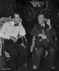 Bing Crosby candid photo print featuring an intimate discussion.