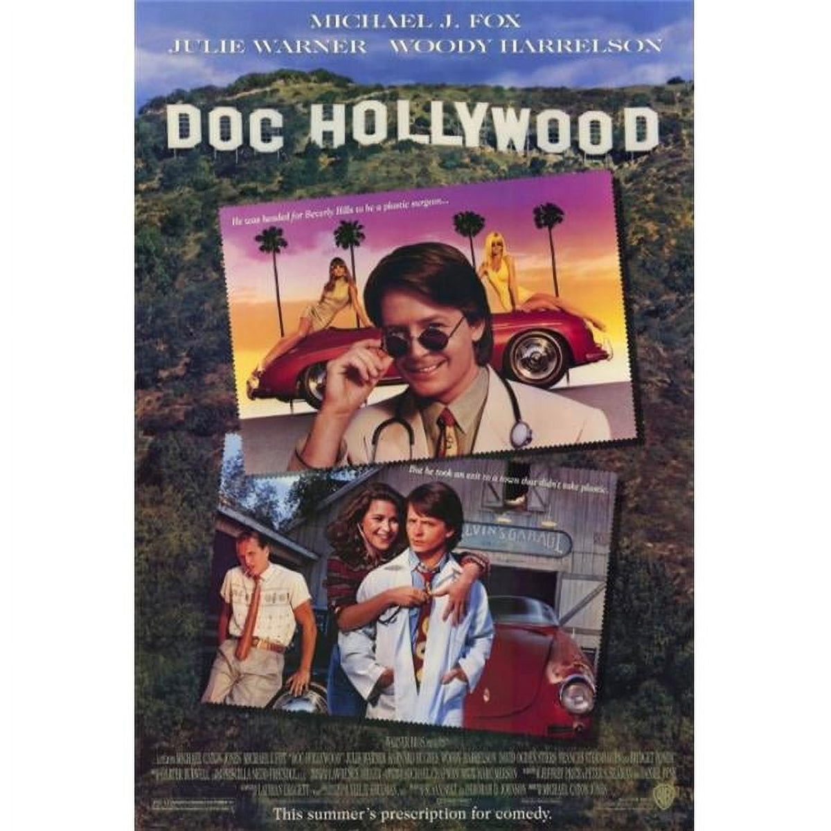 Doc Hollywood Movie Poster Print 27x40 showcasing classic film charm.