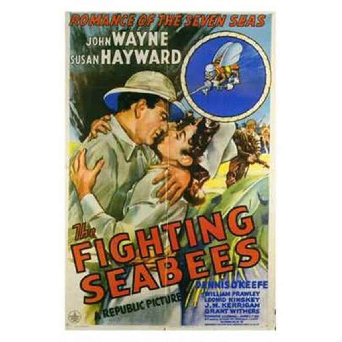 Fighting Seabees Movie Poster 11x17 print showcasing classic film art
