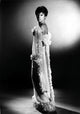 Diahann Carroll classic photo print in furry dress