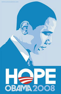 Barack Obama Profile Blue Campaign Poster 11x17