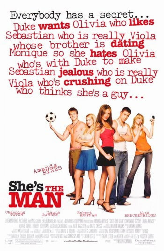 She's the Man Movie Poster - 11x17 print featuring iconic scenes from the film.
