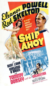 Ship Ahoy movie poster print featuring Eleanor Powell and Red Skelton